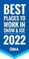 SIMA best placees to work in snow & ice 2022 award logo for Carrington Lawn & Landscape