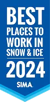 SIMA best placees to work in snow & ice 2024 award logo for Carrington Lawn & Landscape