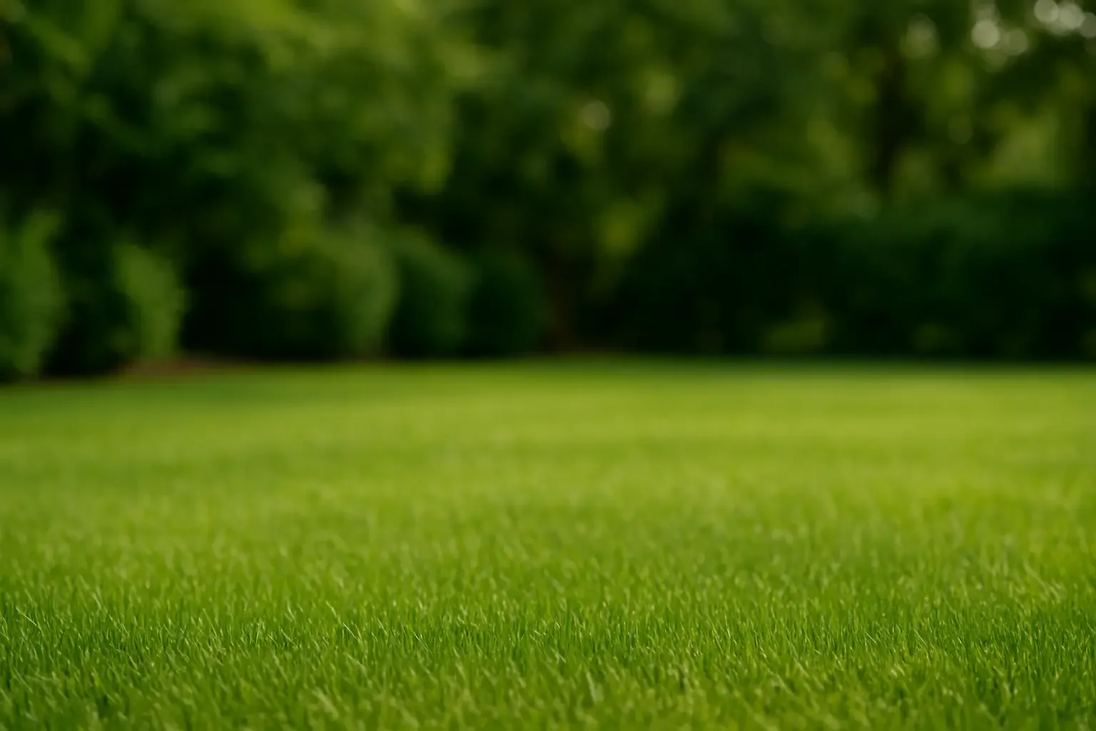 Lawn treated with Naturally Organic Fertilizer Program featuring lush green grass nurtured by all-natural organic fertilizers by Carrington Lawn Landscape