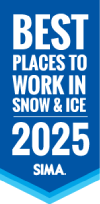 SIMA best placees to work in snow & ice 2025 award logo for Carrington Lawn & Landscape