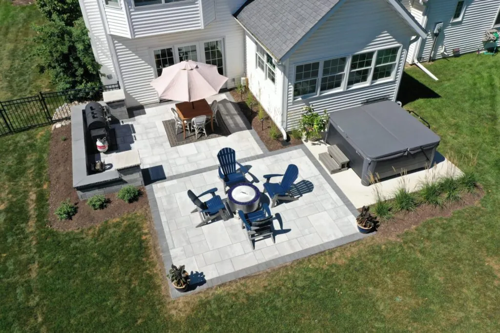 Patio and Seat Wall Carrington Lawn and landscape Fitchburg, WI