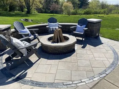 paver inlay rugs