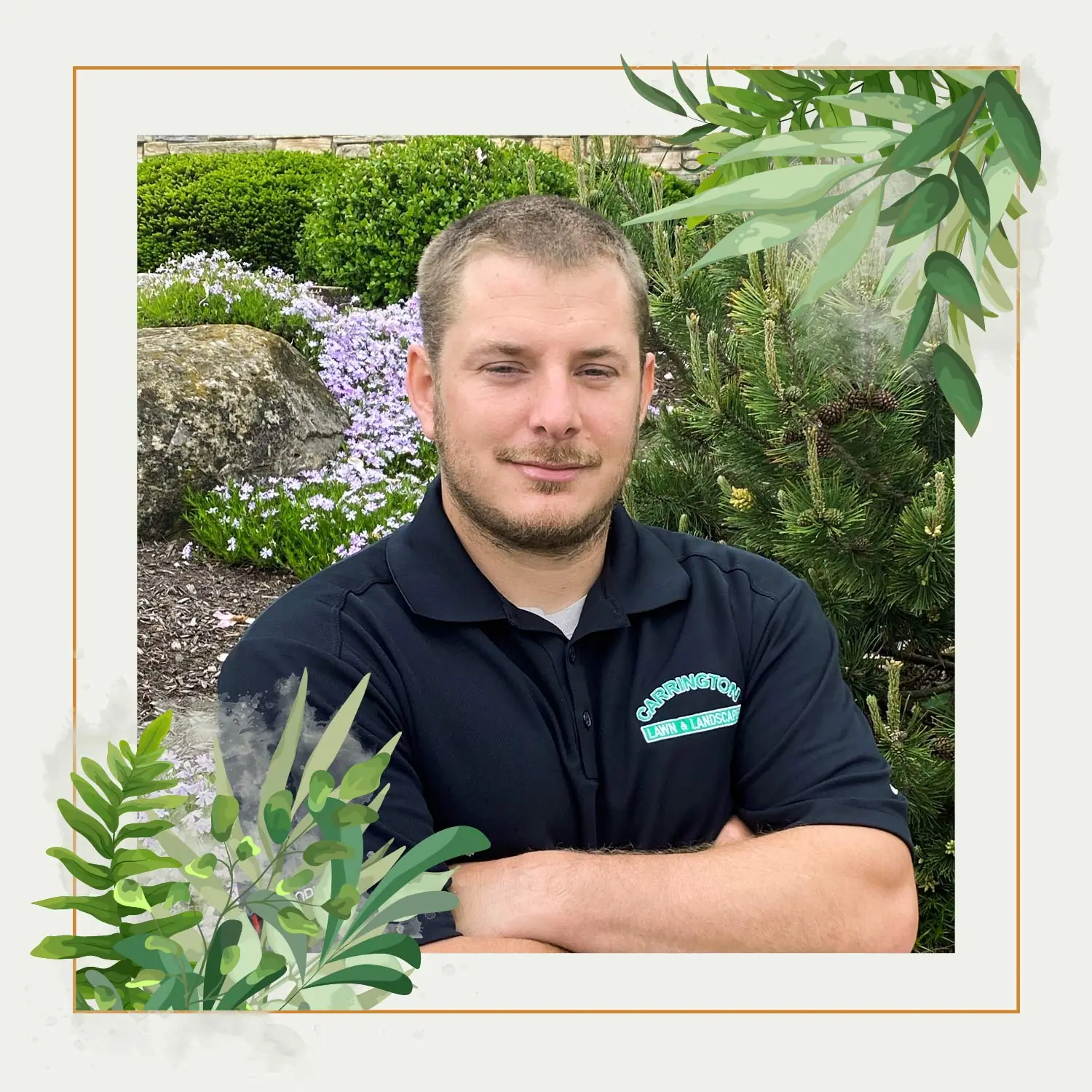 Lee, a Carrington Lawn & Landscape team member.