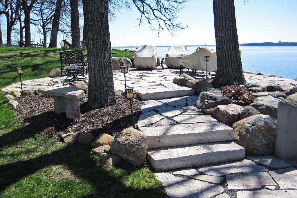 hardscape walkway landscape design project Middleton, WI