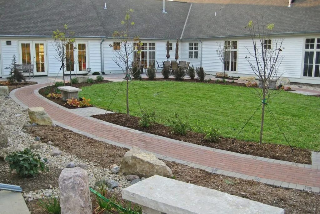 landscape design and install backyard Middleton, WI