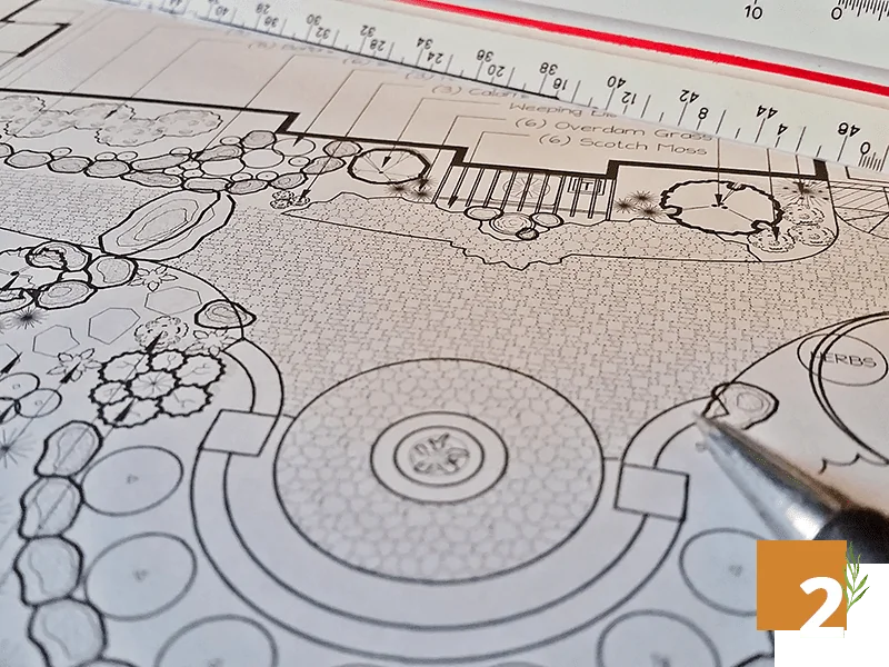 landscape design process step 2